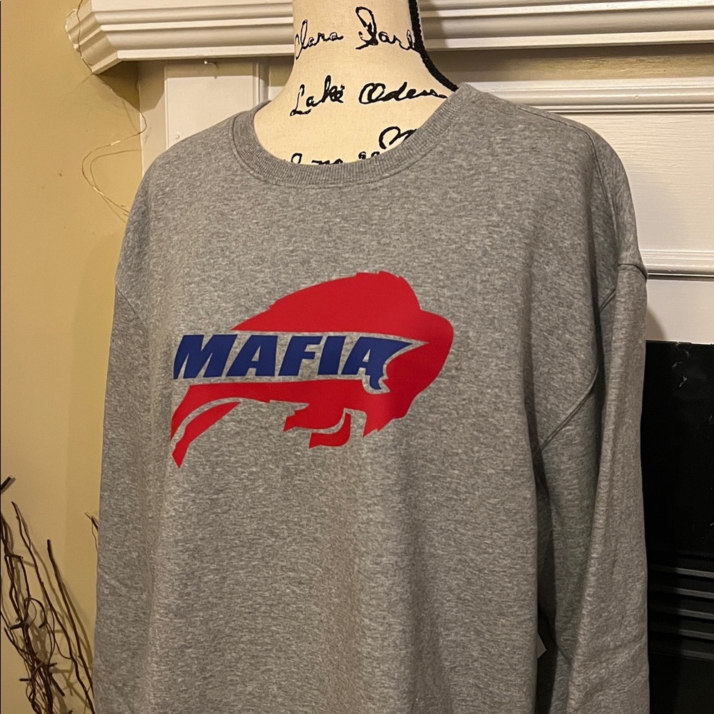 Custom Made Buffalo Bills Mafia Crewneck Sweatshirt - Picture 3 of 3